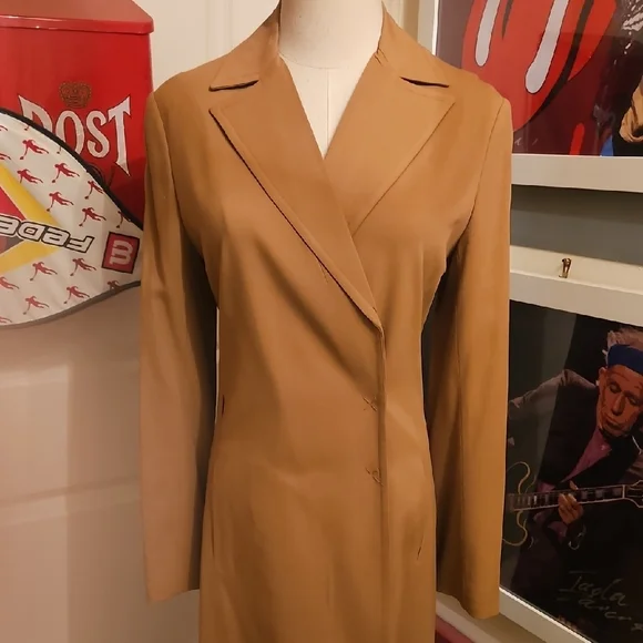 Max Azria Collection Tan Coat - Picture 3 of 10